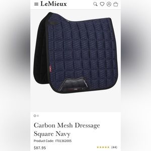 NWT Lemieux Prosport Dressage Saddle Pad